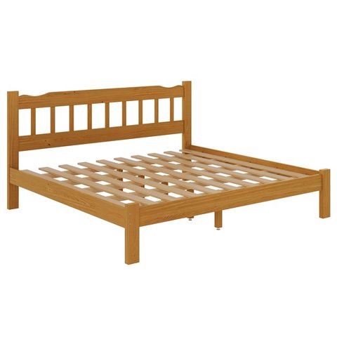 Cama King Size Madeira Perola Reforçada Mel Nemargi