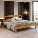 Ver imagem 3 de Cama King Size Madeira Perola Reforçada Mel Nemargi