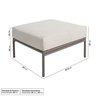 Conjunto Jardim e Varanda 1 Chaise 1 Sofá 1 Puff 1 Mesa Lateral Refúgio CabeCasa MadeiraOriginals - 5
