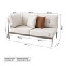 Conjunto Jardim e Varanda 1 Chaise 1 Sofá 1 Puff 1 Mesa Lateral Refúgio CabeCasa MadeiraOriginals - 3