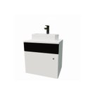 Ver imagem 2 de Gabinete Armário para Banheiro com Espelho e Cuba Mármore Sintético