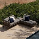 Ver imagem 1 de Conjunto Jardim e Varanda 1 Chaise 1 Sofá 1 Puff 1 Mesa Lateral Refúgio CabeCasa MadeiraOriginals