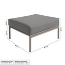 Ver imagem 5 de Conjunto Jardim e Varanda 1 Chaise 1 Sofá 1 Puff 1 Mesa Lateral Refúgio CabeCasa MadeiraOriginals