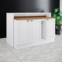 Ver imagem 5 de Bancada e Balcao Gourmet 146cm Ce818 Americana Branco Nature Henn
