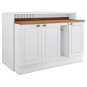 Ver imagem 1 de Bancada e Balcao Gourmet 146cm Ce818 Americana Branco Nature Henn