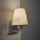 Ver imagem 4 de Arandela Quadrada Md-2034 Cinza Cúpula em Tecido Cone Linho Bege - Bivolt Lustres Vivare