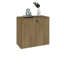 Ver imagem 5 de Armário Baixo com 2 Portas 75cm x 80cm x 42cm Marrom/Vermont Oak/Branco