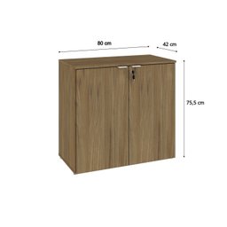 Armário Baixo com 2 Portas 75cm X 80cm X 42cm - 4