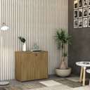 Ver imagem 7 de Armário Baixo com 2 Portas 75cm x 80cm x 42cm Marrom/Vermont Oak/Branco