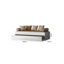 Ver imagem 4 de Cama + Cama Auxiliar Ônix Flex Nature Branco sem Colchão - Peternella