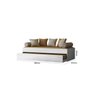 Cama + Cama Auxiliar Ônix Flex Nature Branco sem Colchão - Peternella - 4