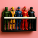 Ver imagem 2 de Estante Porta Bonecas Nicho Parede Organizador Coleção Brinquedos Prateleira Quarto Infantil Mdf 55c