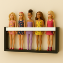 Ver imagem 1 de Estante Porta Bonecas Nicho Parede Organizador Coleção Brinquedos Prateleira Quarto Infantil Mdf 55c