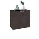 Ver imagem 5 de Armário Baixo com 2 Portas 75cm x 80cm x 42cm Marrom/Terracota/Branco