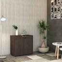 Ver imagem 7 de Armário Baixo com 2 Portas 75cm x 80cm x 42cm Marrom/Terracota/Branco