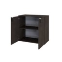 Ver imagem 2 de Armário Baixo com 2 Portas 75cm x 80cm x 42cm Marrom/Terracota/Branco