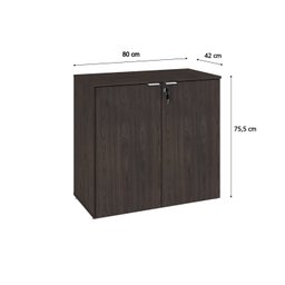 Armário Baixo com 2 Portas 75cm X 80cm X 42cm - 4
