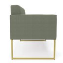 Ver imagem 6 de Namoradeira e Poltrona Industrial Dourado Elisa Bouclê Menta D03 - D'Rossi