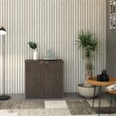 Ver imagem 1 de Armário Baixo com 2 Portas 75cm x 80cm x 42cm Branco/Terracota