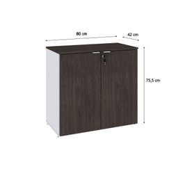 Armário Baixo com 2 Portas 75cm X 80cm X 42cm - 4