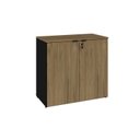 Ver imagem 3 de Armário Baixo com 2 Portas 75cm x 80cm x 42cm Preto/Vermont Oak