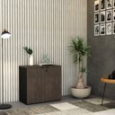 Ver imagem 7 de Armário Baixo com 2 Portas 75cm x 80cm x 42cm Preto/Terracota