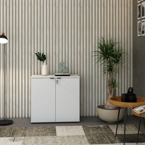 Armário Baixo com 2 Portas 75CCM X 80cm x 42cm Branco