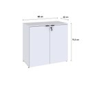 Ver imagem 4 de Armário Baixo com 2 Portas 75CCM X 80cm x 42cm Branco