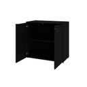 Ver imagem 2 de Armário Baixo com 2 Portas 75cm x 80cm x 42cm Preto