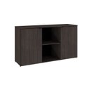 Ver imagem 3 de Armário Baixo com 2 Portas e Nicho 75cm x 135cm x 42cm Marrom/Terracota/Preto
