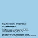 Ver imagem 2 de Rejunte Piscina Impermeável Cor Azul Celeste 1kg