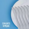 Conjunto 6 Facas para Sobremesa em Aço Inox Positano Lyor 19x2cm - 6