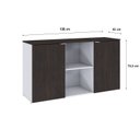 Ver imagem 4 de Armário Baixo com 2 Portas e Nicho 75cm x 135cm x 42cm Branco/Terracota
