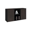 Ver imagem 5 de Armário Baixo com 2 Portas e Nicho 75cm x 135cm x 42cm Preto/Terracota