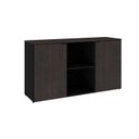Ver imagem 3 de Armário Baixo com 2 Portas e Nicho 75cm x 135cm x 42cm Preto/Terracota