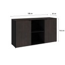Ver imagem 4 de Armário Baixo com 2 Portas e Nicho 75cm x 135cm x 42cm Preto/Terracota