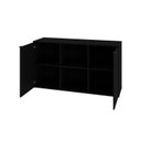 Ver imagem 2 de Armário Baixo com 2 Portas e Nicho 75cm x 135cm x 42cm Preto