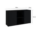 Ver imagem 4 de Armário Baixo com 2 Portas e Nicho 75cm x 135cm x 42cm Preto