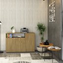 Ver imagem 1 de Armário Aparador com 3 Portas e Nicho 89,5cm X 135cm X 42cm