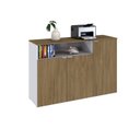Ver imagem 5 de Armário Aparador com 3 Portas e Nicho 89,5cm x 135cm x 42cm Branco/Vermont Oak