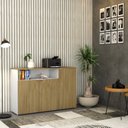 Ver imagem 7 de Armário Aparador com 3 Portas e Nicho 89,5cm X 135cm X 42cm