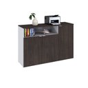 Ver imagem 5 de Armário Aparador com 3 Portas e Nicho 89,5cm x 135cm x 42cm Branco/Terracota