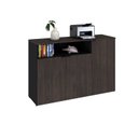 Ver imagem 5 de Armário Aparador com 3 Portas e Nicho 89,5cm x 135cm x 42cm Preto/Terracota