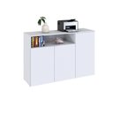 Ver imagem 5 de Armário Aparador com 3 Portas e Nicho 89,5cm x 135cm x 42cm Branco