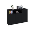 Ver imagem 5 de Armário Aparador com 3 Portas e Nicho 89,5cm x 135cm x 42cm Preto