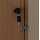 Ver imagem 7 de Cama Articulada Solteiro 193x128,5cm C/ Nichos e Prateleiras Amendoa Cm8013 Tecno Mobili
