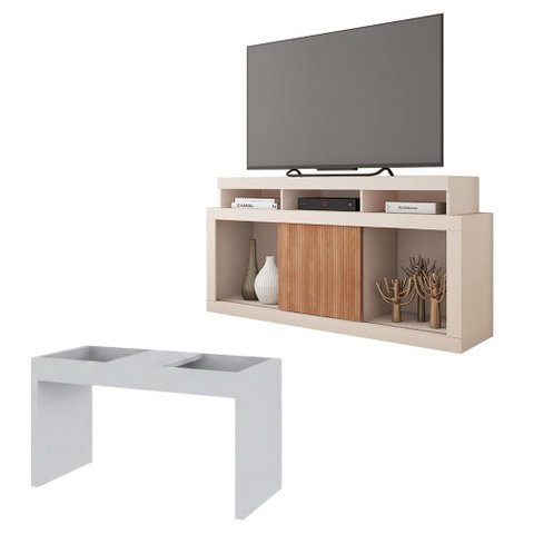 Rack Frost Conjunto Sala de Estar Mesa Book Caemmun