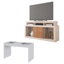 Ver imagem 1 de Rack Frost Conjunto Sala de Estar Mesa Book Caemmun