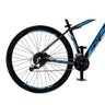Bicicleta Aro 29 Krw Alumínio 27 Vel Freio Hidráulico Suspensão com Trava S9 21 Preto-azul - 5