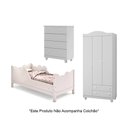 Ver imagem 1 de Combo Nuvem Branca Cama Cômoda e Guarda Roupa Lara para Quarto Infantil Completo Moderno Premium